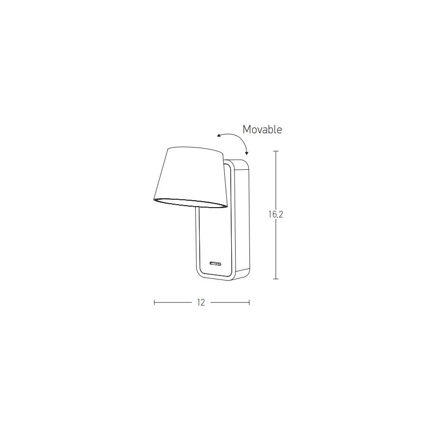 Zambelis H61 - LED Stenska svetilka LED/7W/230V rjav
