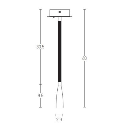 Zambelis H63 - LED Fleksibilna mala svetilka LED/3W/230V medenina