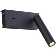 Zambelis H75 - LED Stenska svetilka LED/3W/230V USB črna