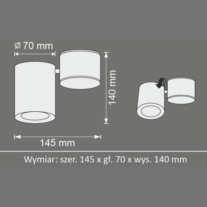 Žaromet HOBRO 1xGU10/10W/230V bel