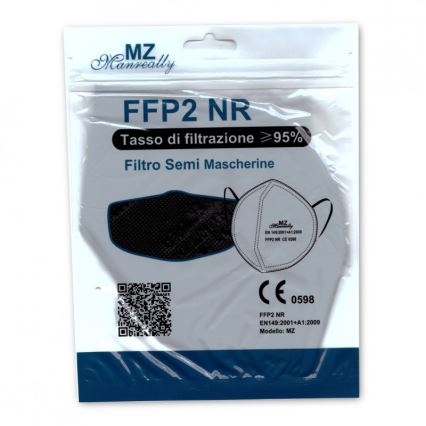 Zaščitna maska FFP2 NR CE 2163 rdeča 20 kom.