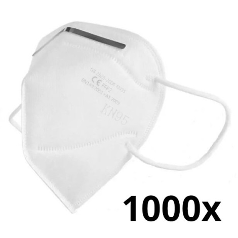 Zaščitna oprema - Zaščitna maska FFP2 NR (KN95) - DEKRA test 1.000 kom.