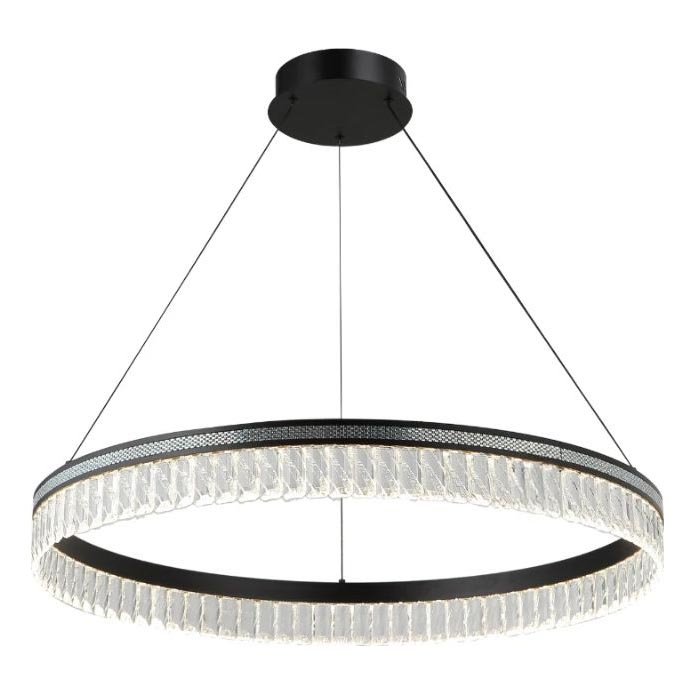 Zatemljiv kristalni lestenec na kablu THALIA LED/55W/230V 3000-6000K premer 80 cm + daljinski upravljalnik