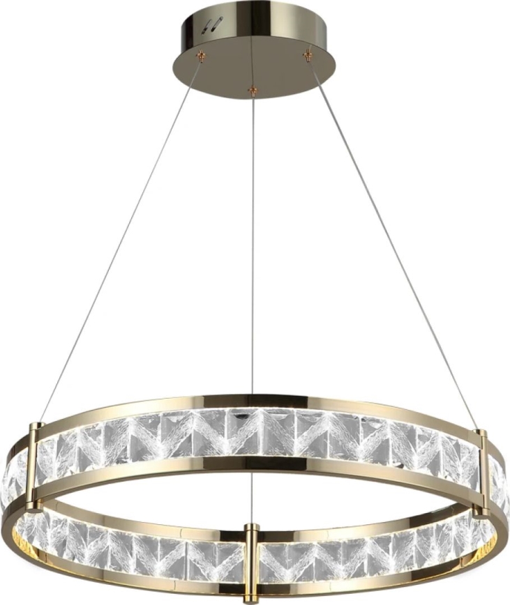 Zatemljiv LED kristalni lestenec na kablu ENRIQUE LED/40W//230V 3000-6000K premer 60 cm + daljinski upravljalnik