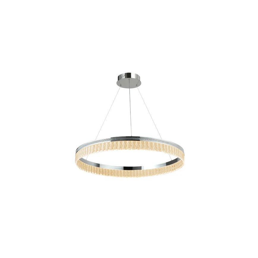 LED kristalni lestenec THALIA z možnostjo zatemnitve na jekleni vrvici LED/55W/230V 3000-6000K premer 80 cm + daljinski upravljalnik