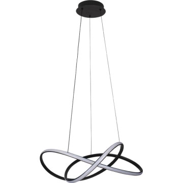 Zatemljiv LED lestenec na jekleni vrvici LED/85W/230V 3000-6500K premer 60 cm + daljinski upravljalnik