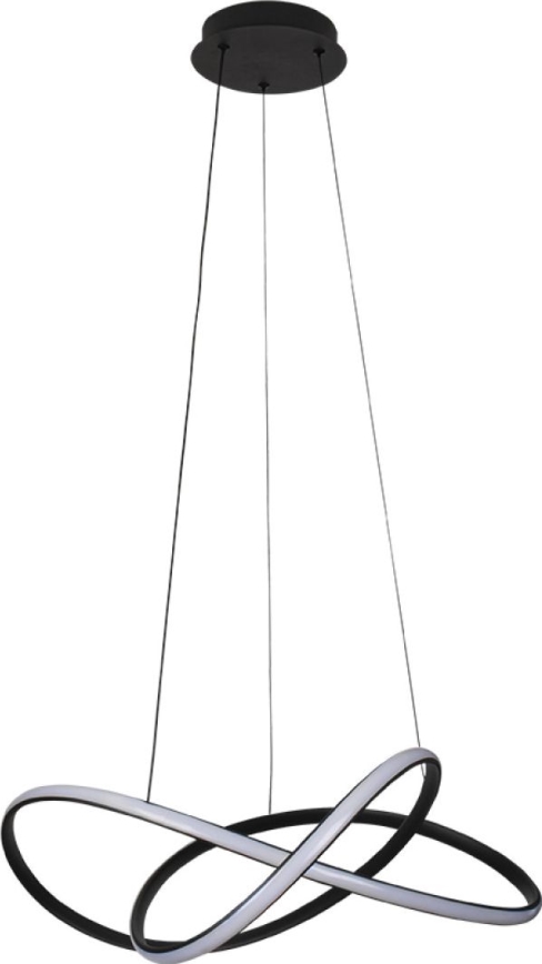 Zatemljiv LED lestenec na jekleni vrvici LED/85W/230V 3000-6500K premer 60 cm + daljinski upravljalnik