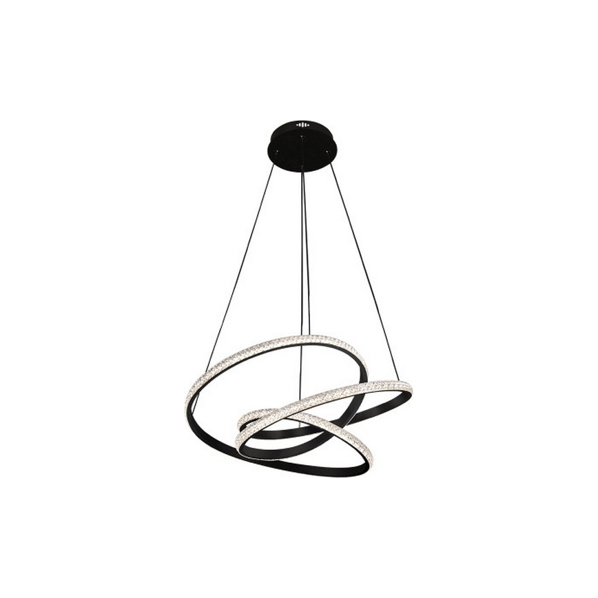 Lestenec z LED-razsvetljavo in možnostjo zatemnitve na kablu, 90W/230V, 3000-6500K, premer 47 cm + daljinski upravljalnik