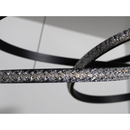 Lestenec z LED-razsvetljavo in možnostjo zatemnitve na kablu, 90W/230V, 3000-6500K, premer 47 cm + daljinski upravljalnik