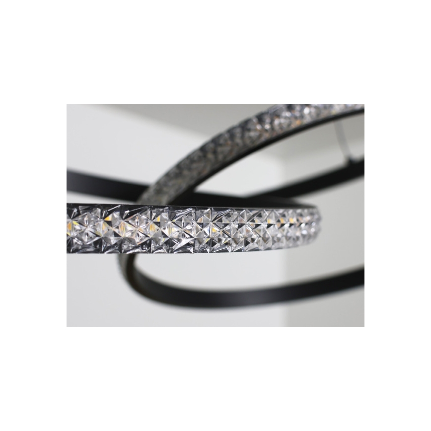 Lestenec z LED-razsvetljavo in možnostjo zatemnitve na kablu, 90W/230V, 3000-6500K, premer 47 cm + daljinski upravljalnik