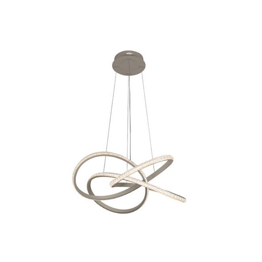 LED zatemljiv lestenec na kablu, 95 W/230 V, 3000–6500 K, premer 57 cm + daljinski upravljalnik