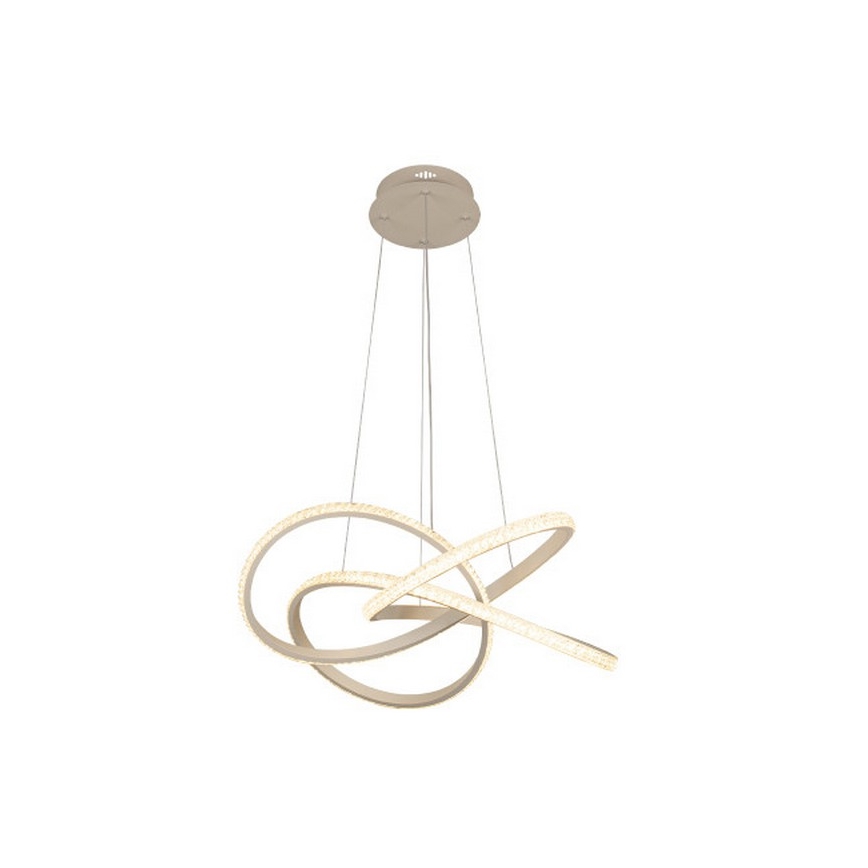 LED zatemljiv lestenec na kablu, 95 W/230 V, 3000–6500 K, premer 57 cm + daljinski upravljalnik