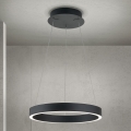zatemljiv LED lestenec na kablu KOLK LED/40W/230V 2700/3000/4000K, premer 40 cm, črna