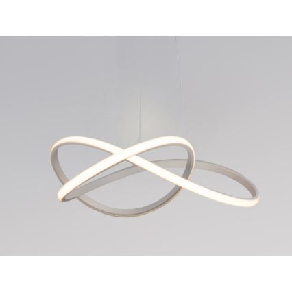 Zatemljiv LED lestenec na kablu, 85 W, 230 V, nastavljiva barvna temperatura 3000–6500 K, premer 60 cm, v kompletu z daljinskim upravljalnikom