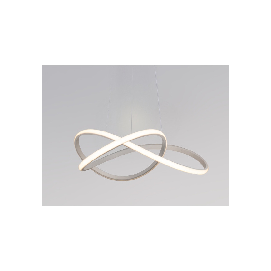 Zatemljiv LED lestenec na kablu, 85 W, 230 V, nastavljiva barvna temperatura 3000–6500 K, premer 60 cm, v kompletu z daljinskim upravljalnikom