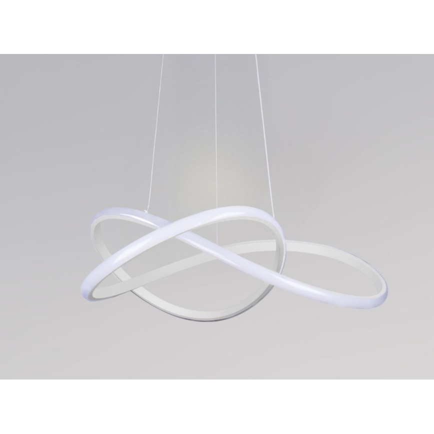 Zatemljiv LED lestenec na kablu, 85 W, 230 V, nastavljiva barvna temperatura 3000–6500 K, premer 60 cm, v kompletu z daljinskim upravljalnikom