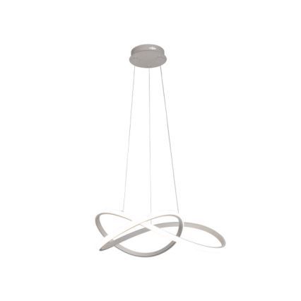 Zatemljiv LED lestenec na kablu, 85 W, 230 V, nastavljiva barvna temperatura 3000–6500 K, premer 60 cm, v kompletu z daljinskim upravljalnikom
