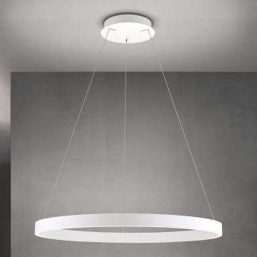 zatemljiv LED lestenec na vrvici KOLK LED/80W/230V 2700/3000/4000K premer 80 cm bela