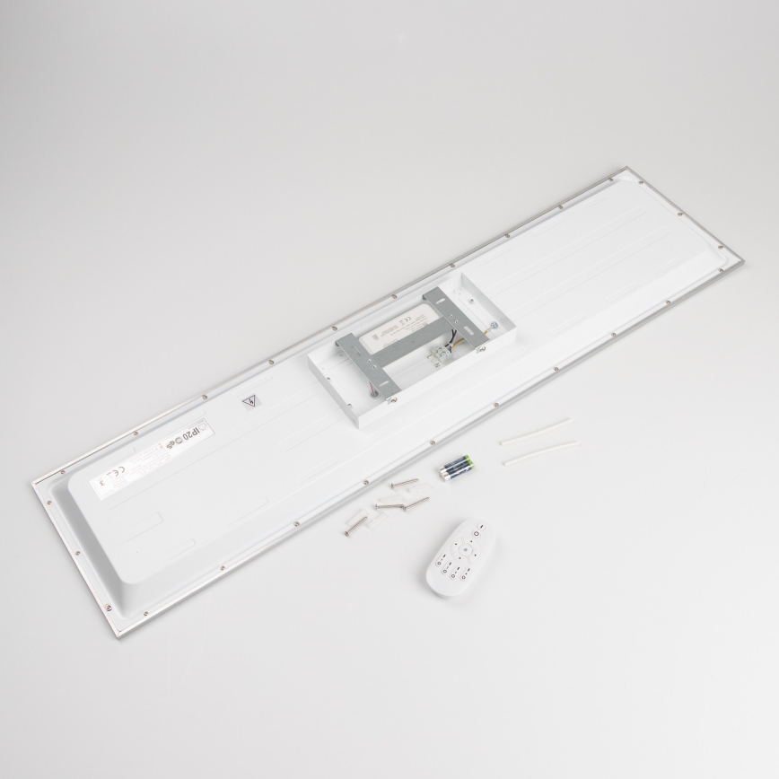 LED zatemnjevalni nadometni panel LED/32W/230V 2700-6500K 25x100 cm bela + daljinski upravljalnik