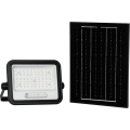 Zatemljiv LED solarni reflektor LED/100W/3,2V 2000-8000K IP65 5000 mAh črna + daljinski upravljalnik