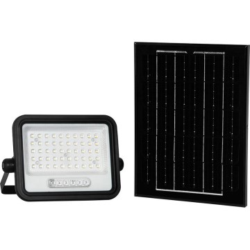 Zatemljiv LED solarni reflektor LED/100W/3,2V 2000-8000K IP65 5000 mAh črna + daljinski upravljalnik