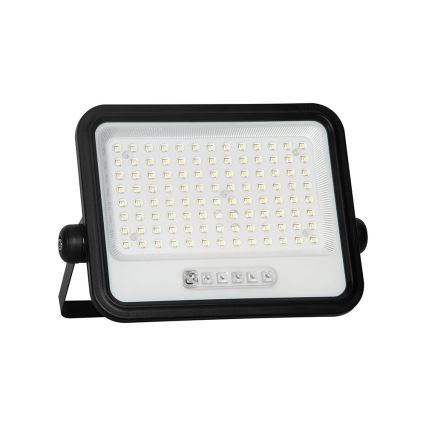 LED zatemljiv sončni reflektor LED/200W/3,2V 2000-8000K IP65 10000 mAh črna + daljinski upravljalnik