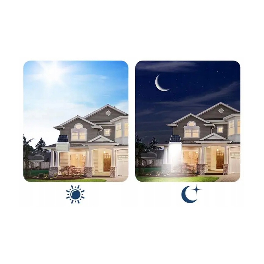 Zatemnjevalni LED sončni reflektor LED/150W/3,2V 5000K 15000 mAh IP65 črna + daljinski upravljalnik