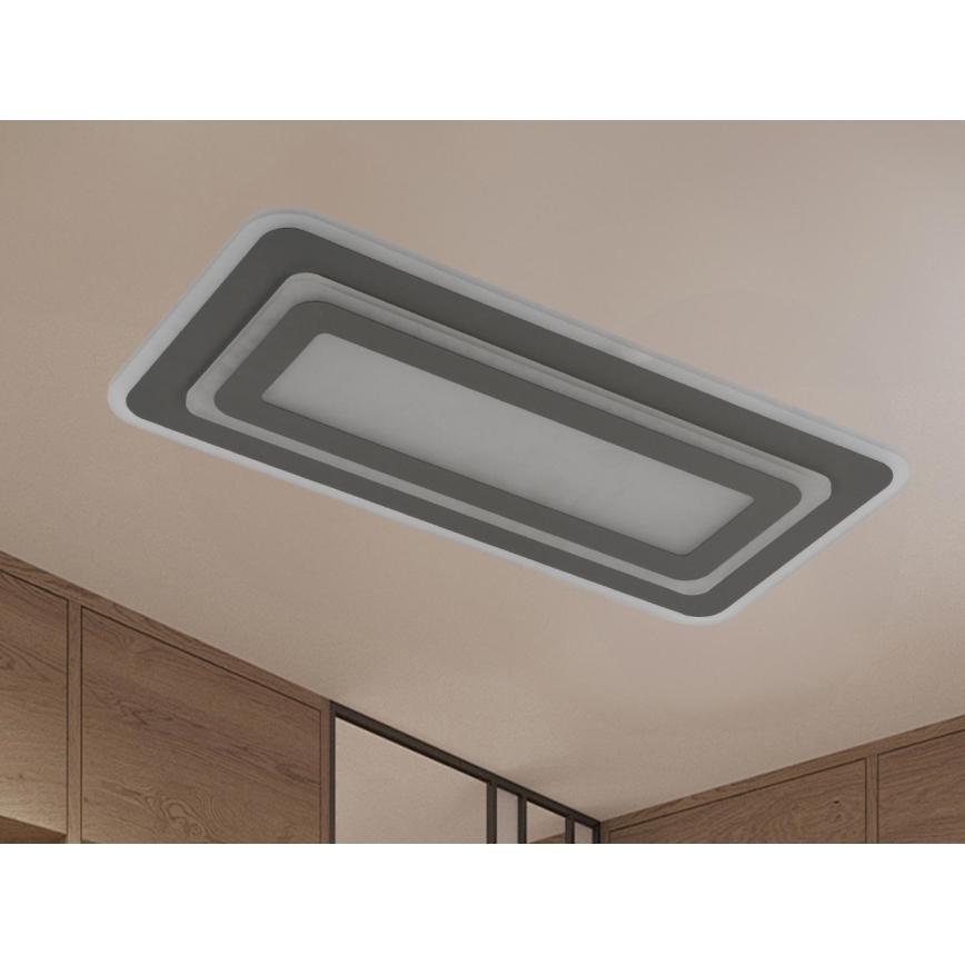 LED stropno svetilo z zatemnjevanjem LED/85W/230V 3000-6500K siva + daljinski upravljalnik