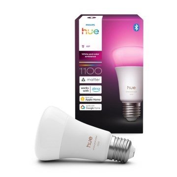 Zatemnilna LED žarnica Philips Hue WHITE AND COLOR AMBIANCE E27/8,1W/230V 1000-20000K