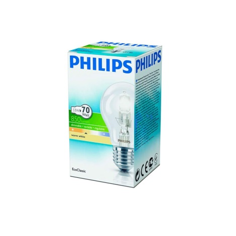 Zatemnitvena halogenska žarnica Philips E27/53W/230V 2800K