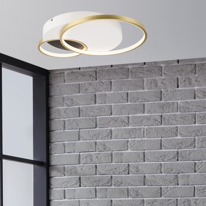 Zatemnitvena stropna svetilka BENITO LED/31W/230V 3000-6500K bela/zlata