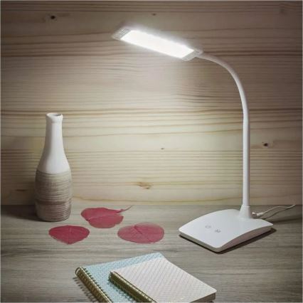 Zatemnjevalna LED namizna svetilka EDDY LED/6W/230V 3000/4500/6800K bela