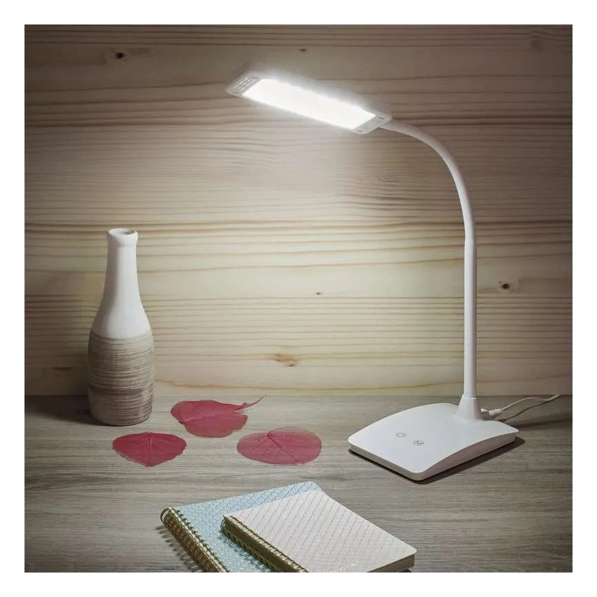 Zatemnjevalna LED namizna svetilka EDDY LED/6W/230V 3000/4500/6800K bela