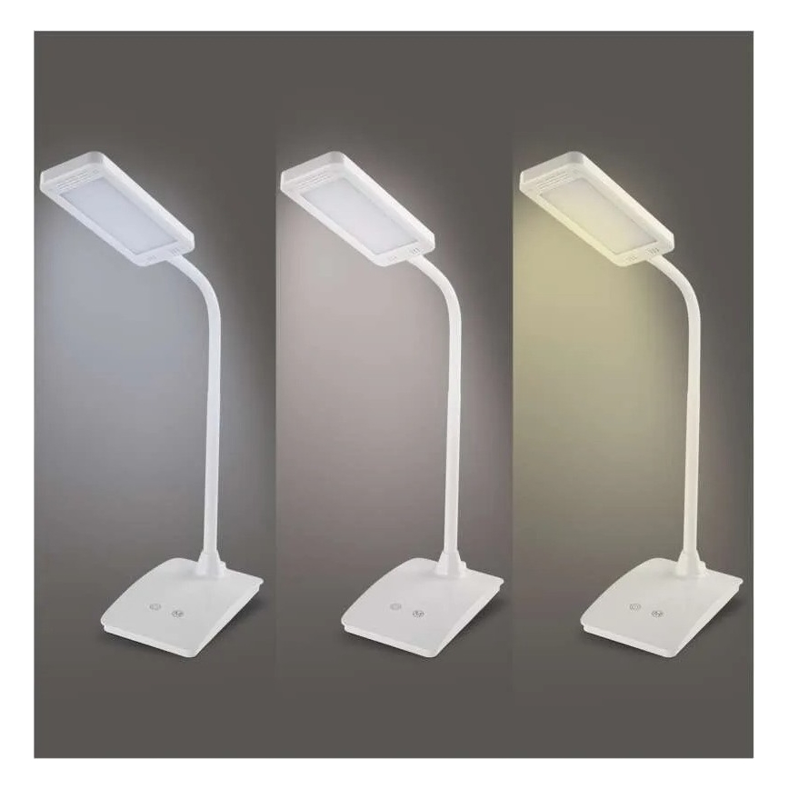 Zatemnjevalna LED namizna svetilka EDDY LED/6W/230V 3000/4500/6800K bela