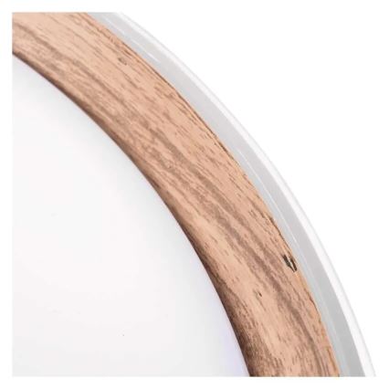 LED zatemnljiva stropna svetilka ILVI LED/30W/230V 2700-6500K premer 40 cm bela/bež + daljinski upravljalnik