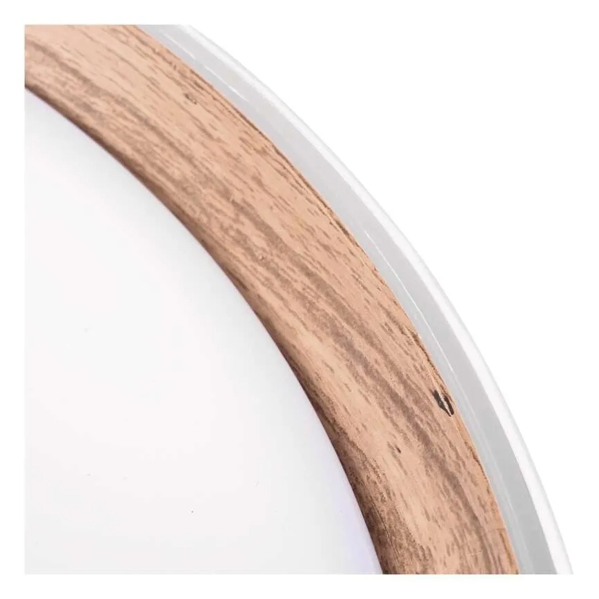 LED zatemnljiva stropna svetilka ILVI LED/30W/230V 2700-6500K premer 40 cm bela/bež + daljinski upravljalnik