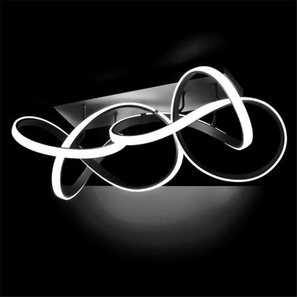 Zatemnjevalna LED stropna svetilka INDIGO LED/64W/230V črna