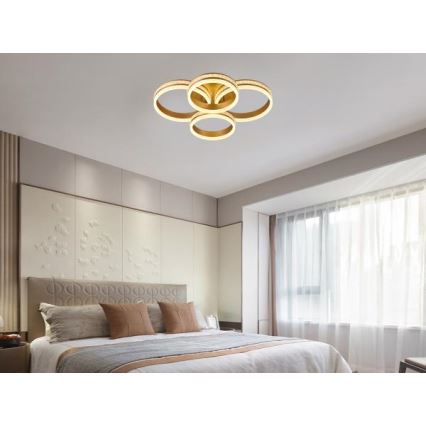 Zatemnjevalna LED stropna svetilka, površinsko pritrjena, LED/150W/230V 3000-6500K + daljinski upravljalnik