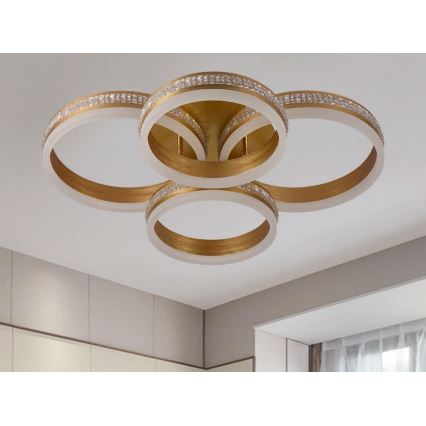 Zatemnjevalna LED stropna svetilka, površinsko pritrjena, LED/150W/230V 3000-6500K + daljinski upravljalnik