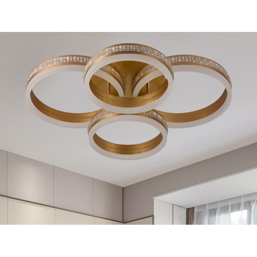 Zatemnjevalna LED stropna svetilka, površinsko pritrjena, LED/150W/230V 3000-6500K + daljinski upravljalnik