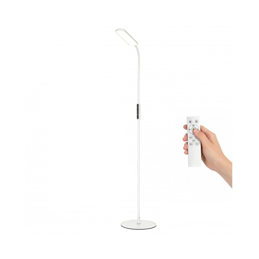 Zatemnljiva stoječa LED svetilka TEILO LED/10W/230V 3000/4000/6500K, bela + daljinski upravljalnik