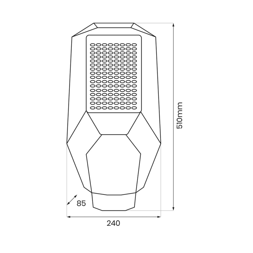 LED ulična svetilka z možnostjo zatemnitve, s senzorjem mraka in sončnim panelom LED/200W/20000 mAh 6500K IP65 siva