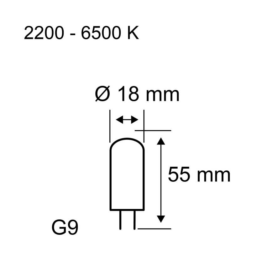 Zatemnjevalna LED žarnica G9/4W/230V 2200-6500K - Paulmann 28820