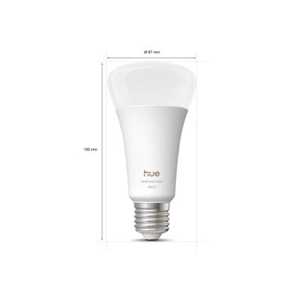Zatemnljiva LED žarnica Philips Hue WHITE AND COLOR AMBIANCE E27/11,8W/230V 1000-20000K