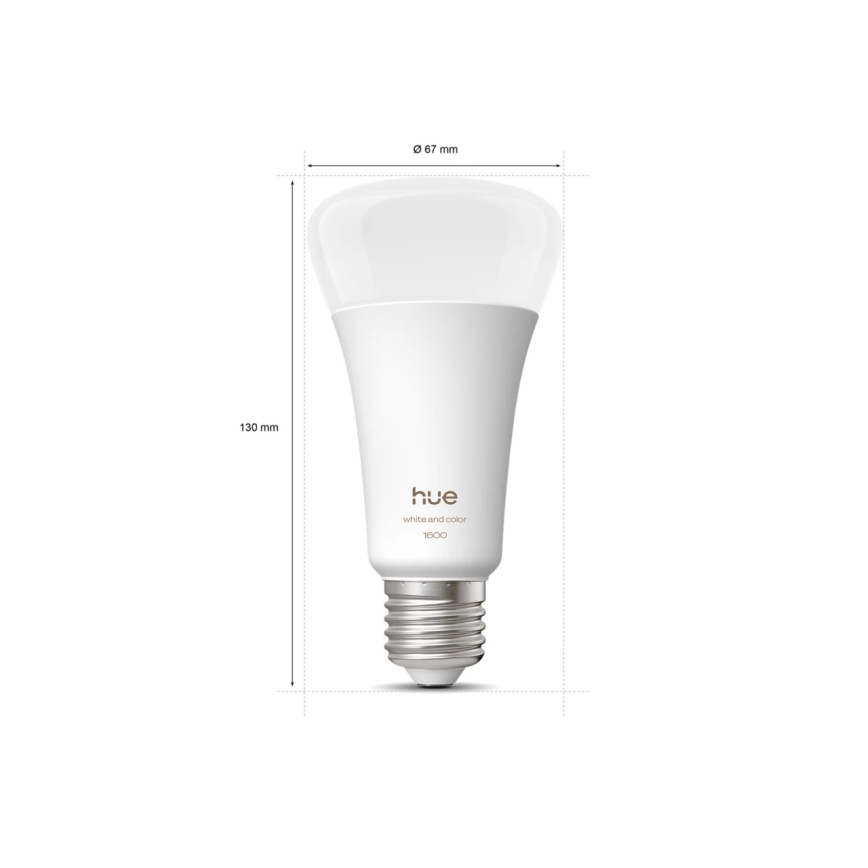 Zatemnljiva LED žarnica Philips Hue WHITE AND COLOR AMBIANCE E27/11,8W/230V 1000-20000K