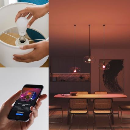 Zatemnjiva LED žarnica Philips Hue White And Color Ambiance Essential E27/8W/230V 2200-6500K