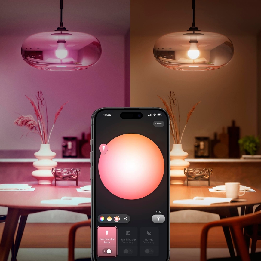 Zatemnjiva LED žarnica Philips Hue White And Color Ambiance Essential E27/8W/230V 2200-6500K