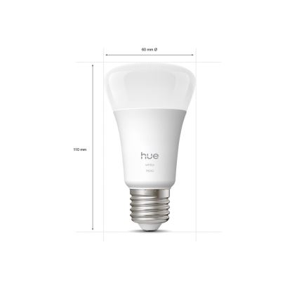 Zatemnjevalna LED žarnica Philips Hue WHITE E27/9,5W/230V 2700K