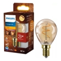 Zatemnjevalna LED žarnica VINTAGE Philips P45 E14/3,1W/230V 2200K