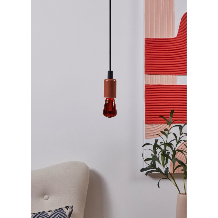 Zatemnjevalna LED žarnica VINTAGE ST48 E27/4W/230V 2000K rdeča - Eglo 110199